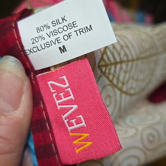 Wevez Hippy Scarf Silk Reversible Wrap Skirt NWOT - Picture 6 of 12